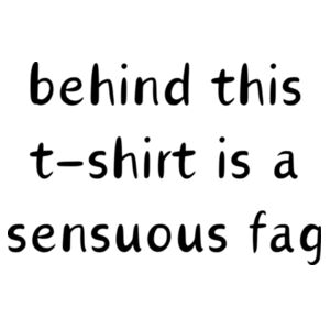 sensuous fag - dark text Design