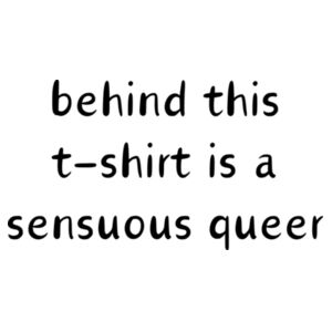 sensuous queer - dark text Design