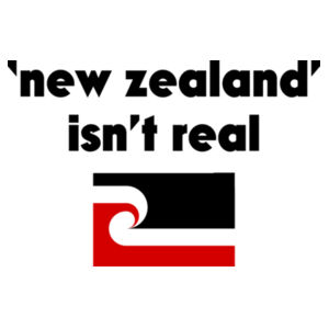 nz isn't real - dark text Design